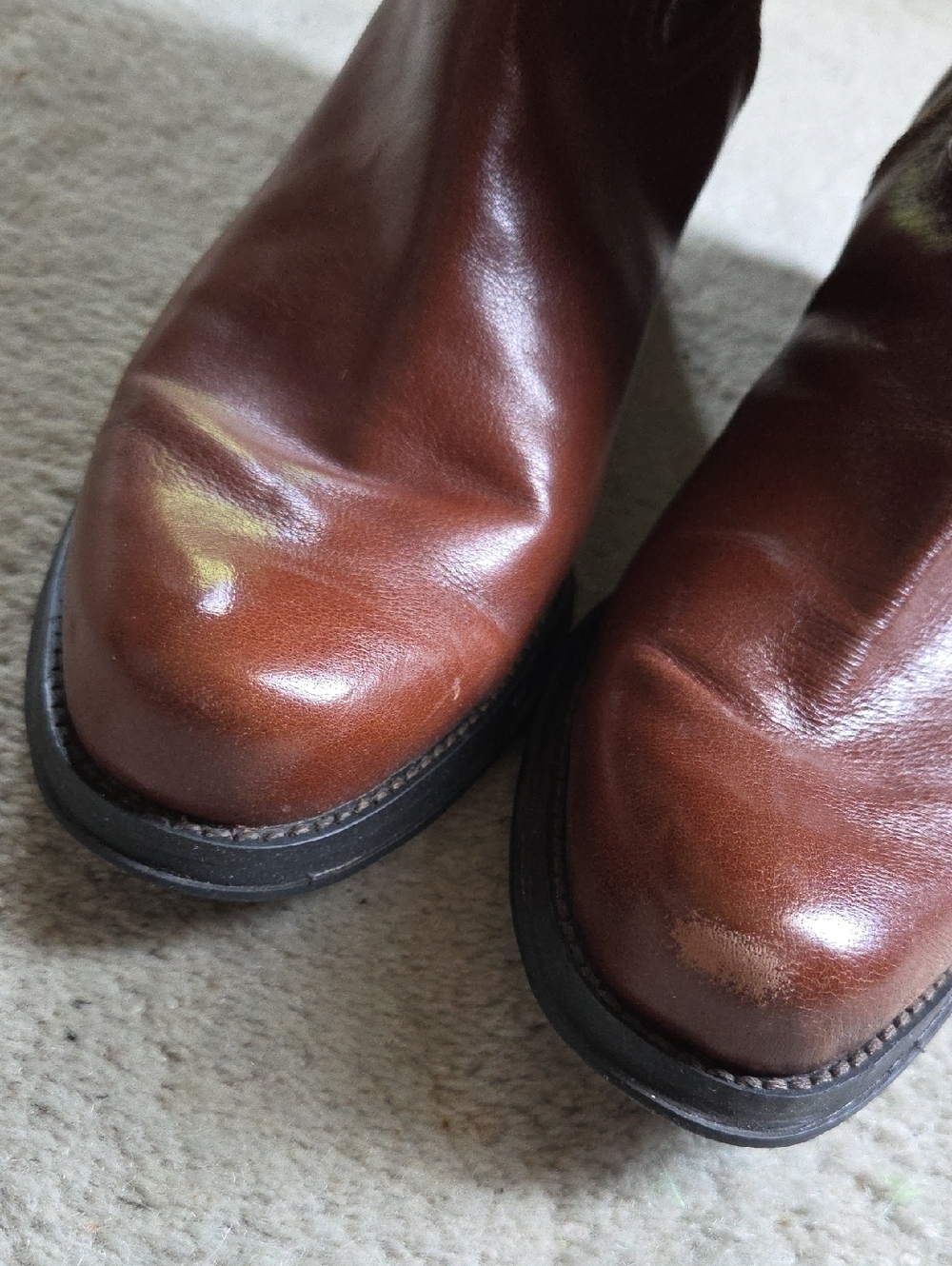 Nine West Brown Leather Riding Boot - Picture 5 of 5